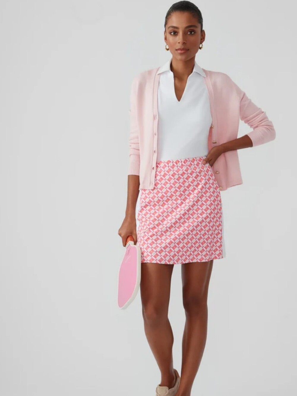 J. M.cLaughlin Palm Spring Skort in Midi Mod Collage- Sz 14